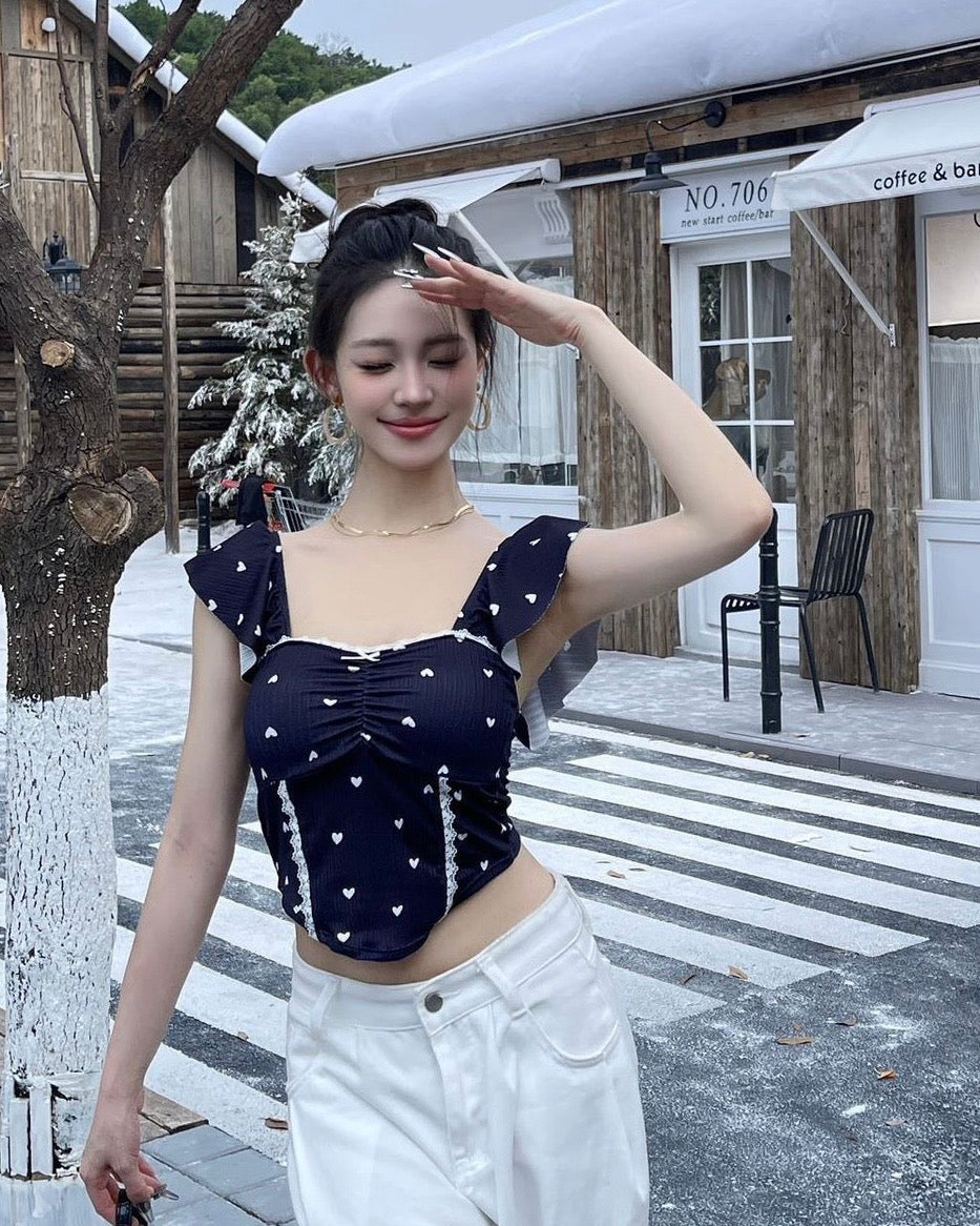 Flying Love Padded Croptop