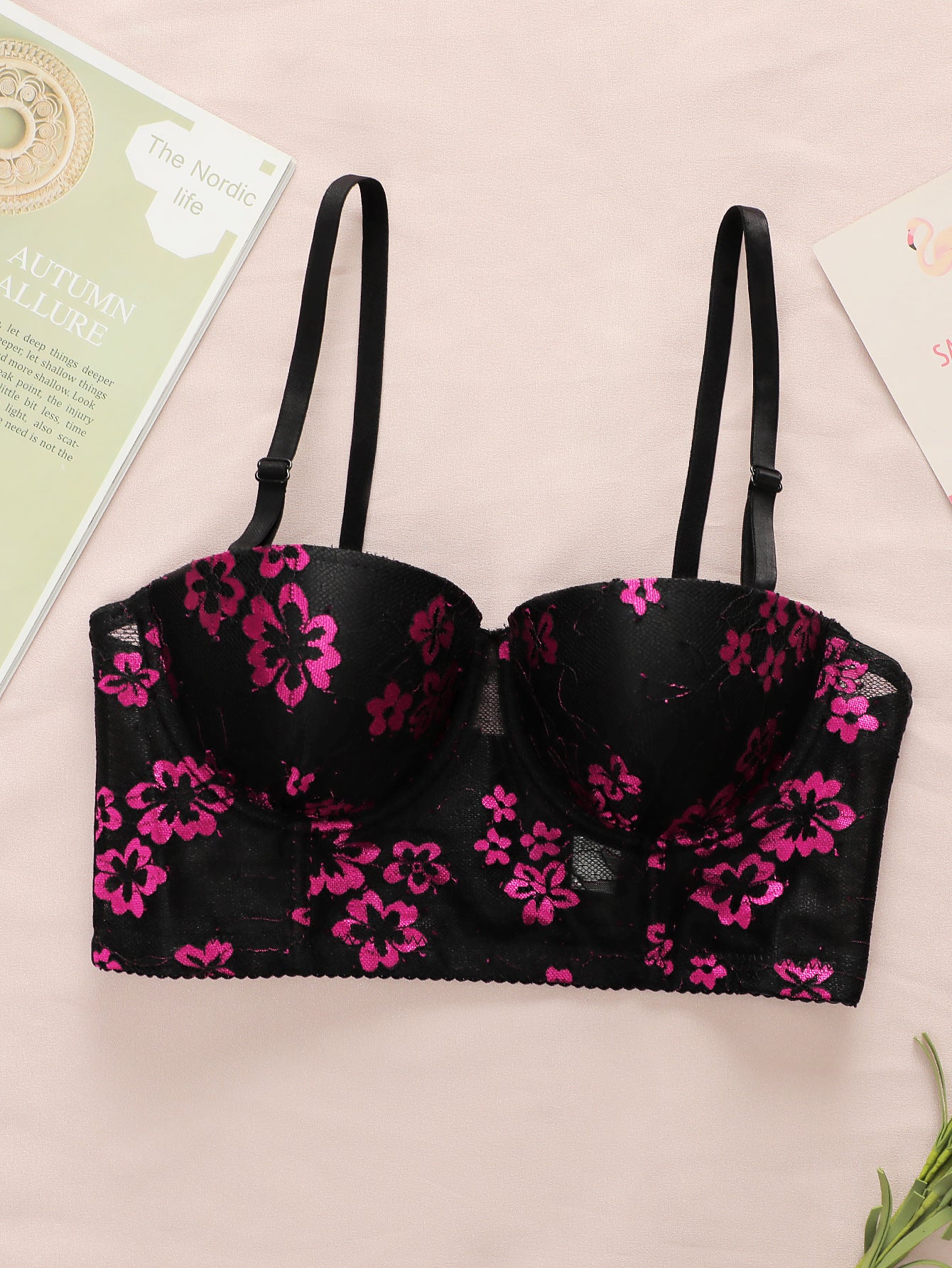 Women's Vest Embroidered Bra