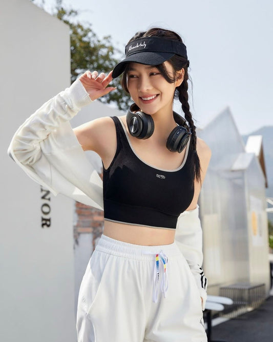 Shockproof Fixed Cup Sports Bra