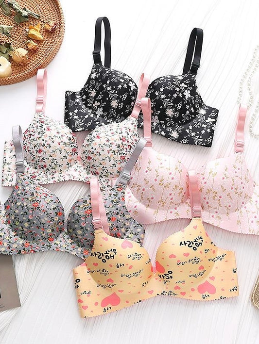 Floral High Quality adjustable breathable Bra